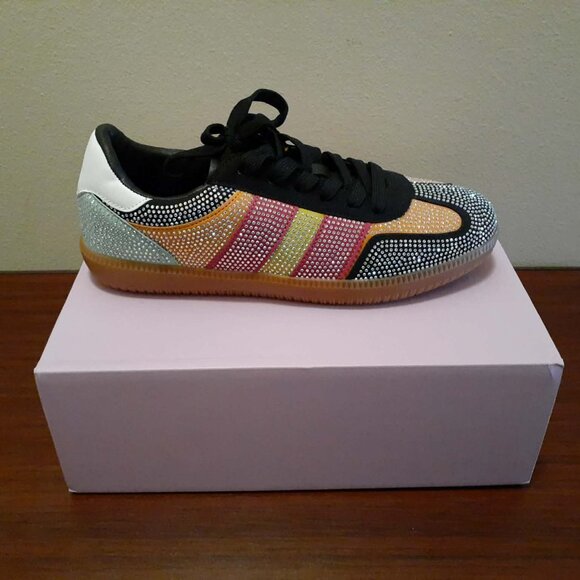 Berness Lennon Rhinestone Sneakers - Picture 6 of 12